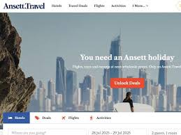 Ansett Travel Website