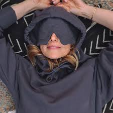 Travel Hoodie With Eye Mask